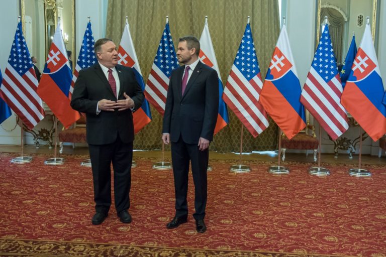 Mike Pompeo, Peter Pellegrini