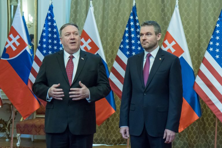Mike Pompeo, Peter Pellegrini