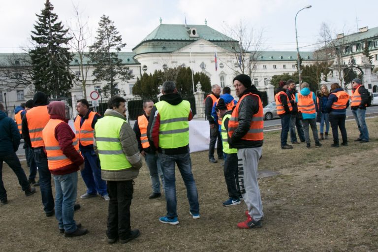 protest farmárov