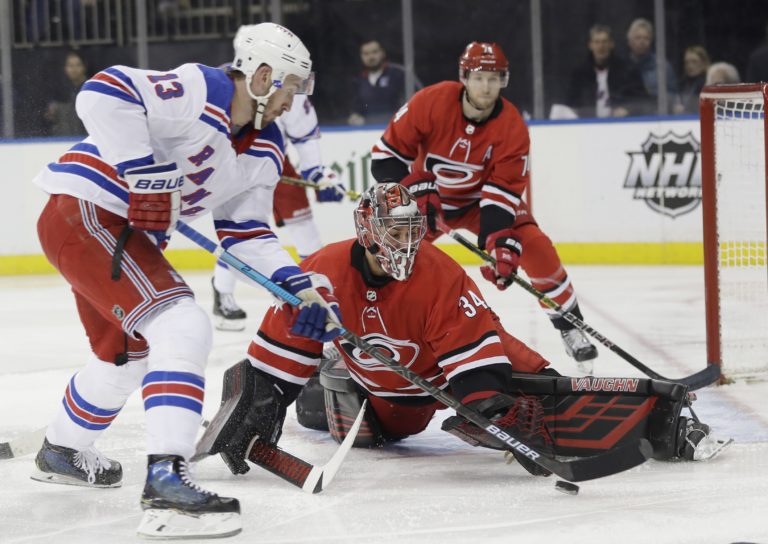 Petr Mrázek, New York Rangers, Carolina Hurricanes