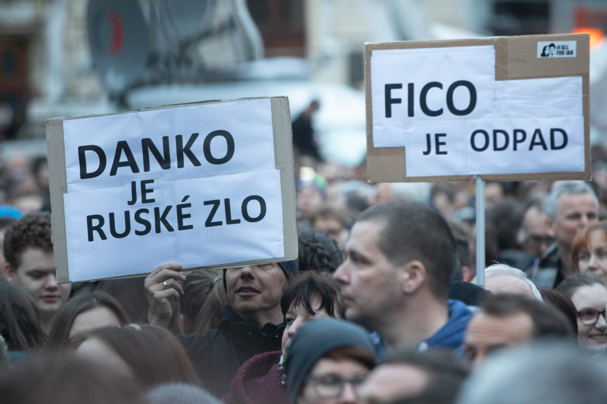 ZHROMAŽDENIE: Za slušné Slovensko v Bratislave
