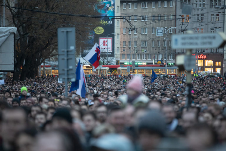 ZHROMAŽDENIE: Za slušné Slovensko v Bratislave