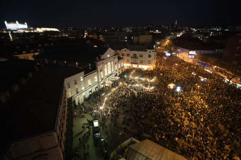 ZHROMAŽDENIE: Za slušné Slovensko v Bratislave