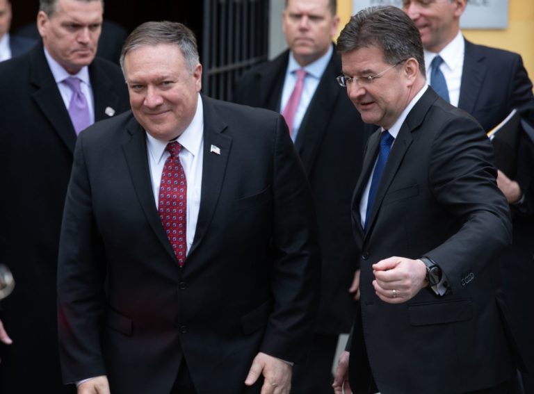 Mike Pompeo, Miroslav Lajčák