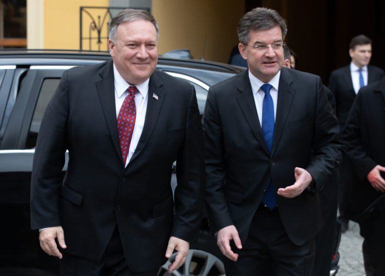 Mike Pompeo, Miroslav Lajčák