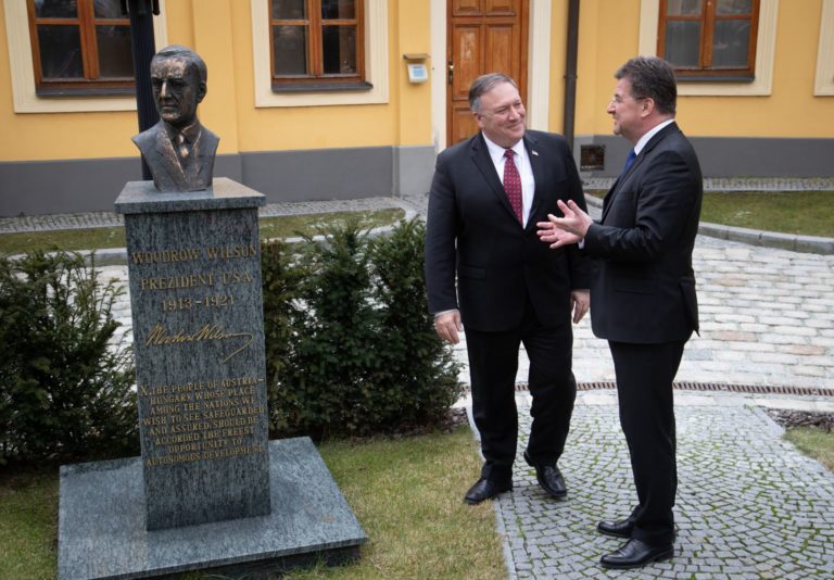 Mike Pompeo, Miroslav Lajčák