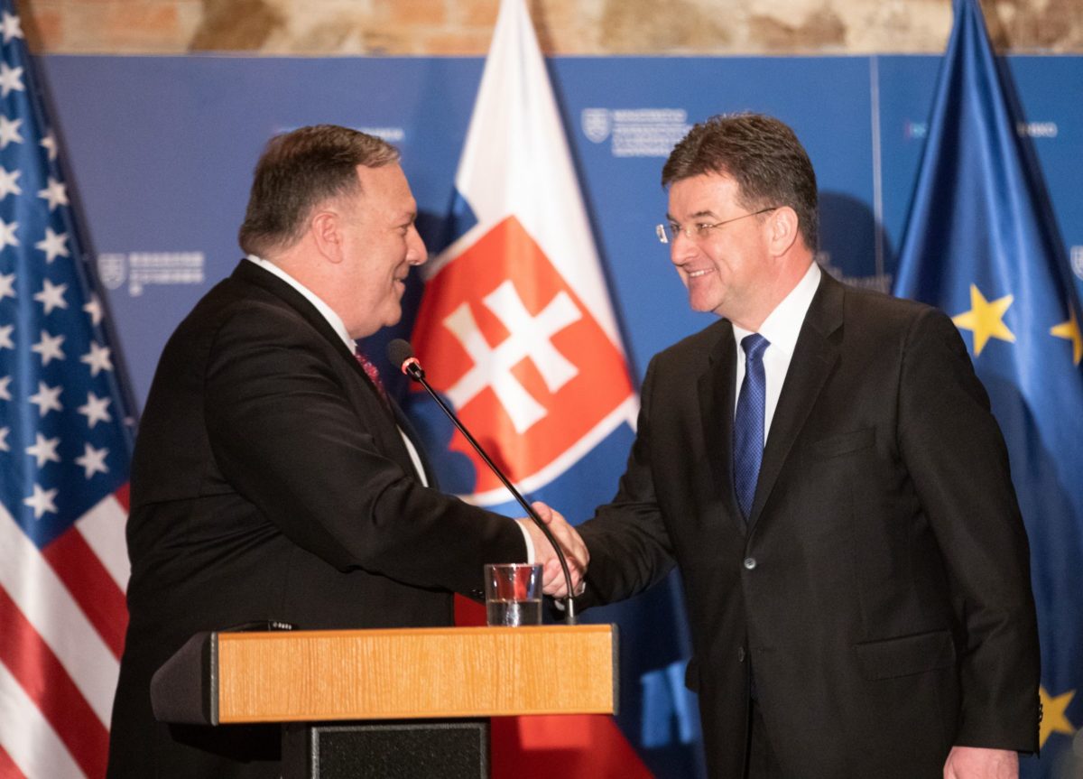 Mike Pompeo, Miroslav Lajčák