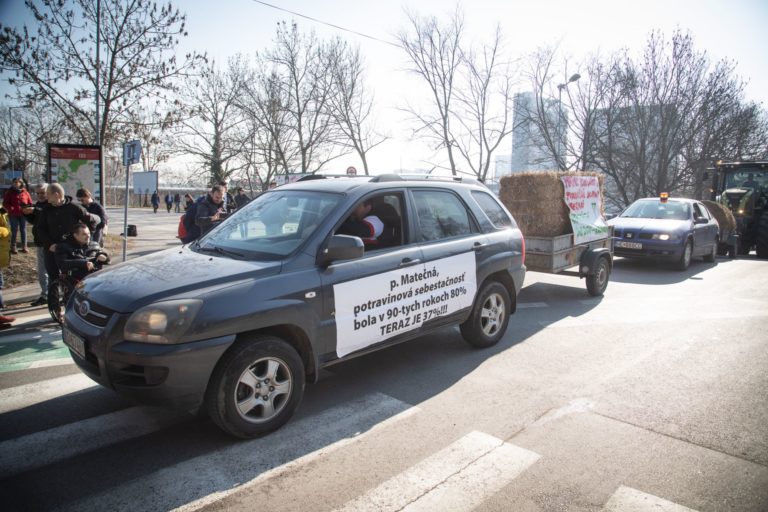 protest farmárov