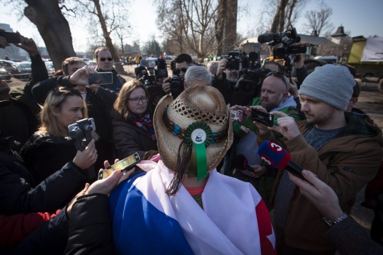 Patrik Magdoško, protest farmárov