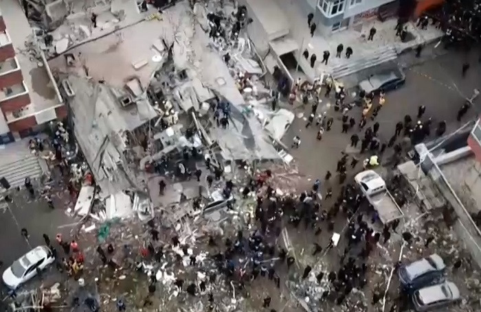 Istanbul, zrútenie budovy