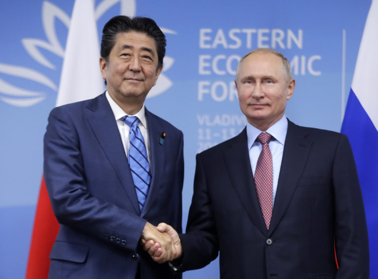 Šinzó Abe, Vladimir Putin