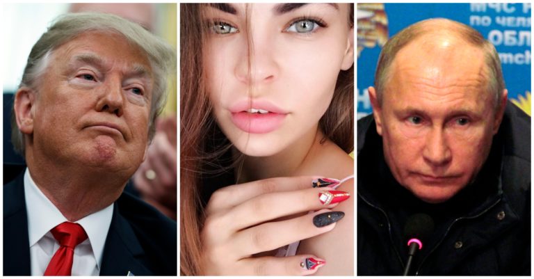 Vladimir Putin, Donald Trump, Anastasia Vašukevič