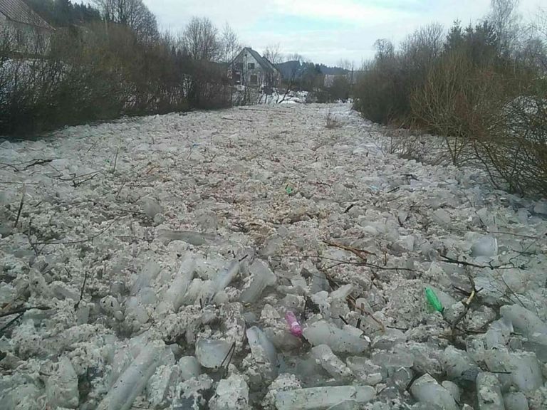 Kysuca, ľadové kryhy