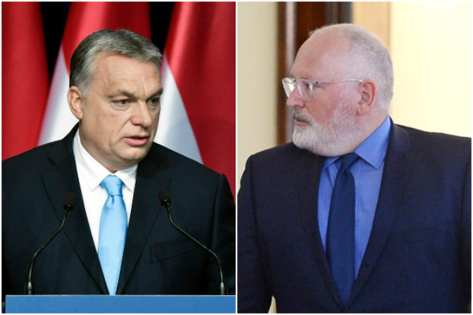 Viktor Orbán, Frans Timmermans