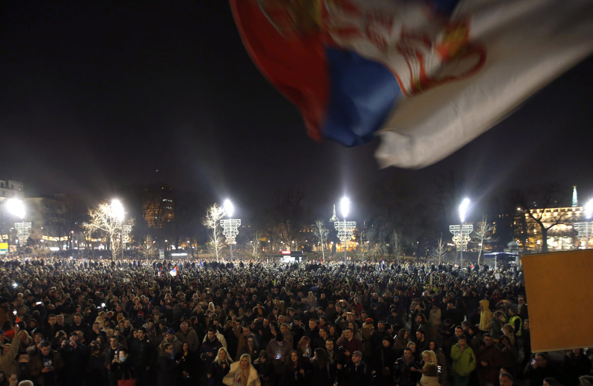Protest Srbsko,