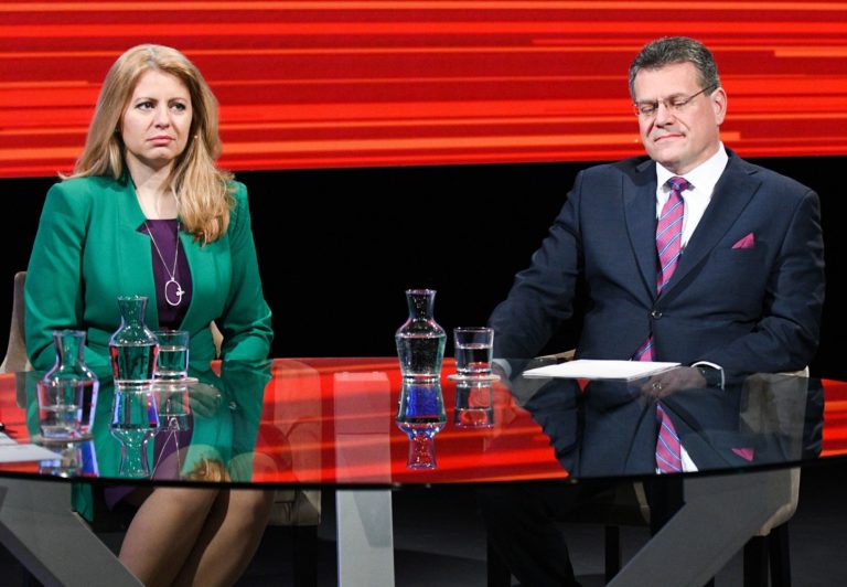 Zuzana Čaputová, Maroš Šefčovič