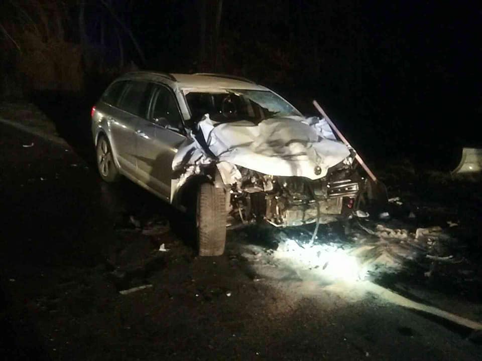 nehoda, čelná zrážka, Pinciná