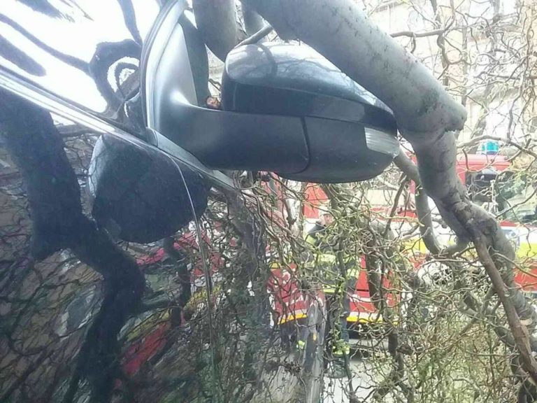 Stredné Slovensko, silný vietor