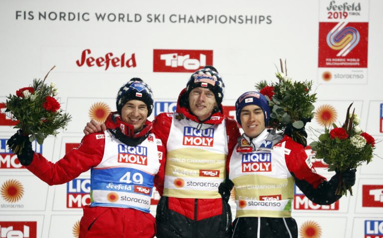 Dawid Kubacki, Kamil Stoch, Stefan Kraft