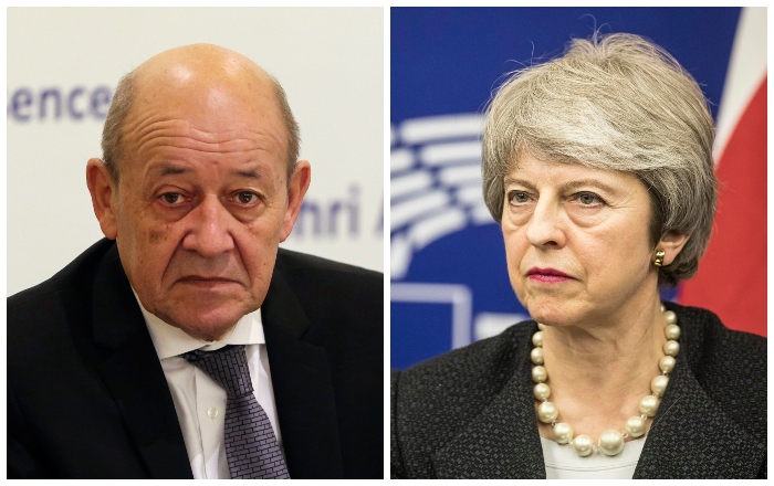 Jean-Yves Le Drian, Theresa Mayová