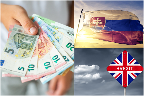 brexit, euro, Slovensko