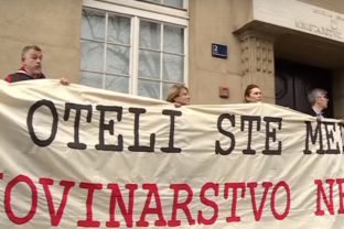 Chorvátsko, protest novinárov