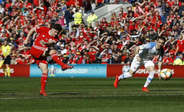 FUTBAL: Wales - Slovensko (kvalifikácia o postup na ME 2020), Daniel James