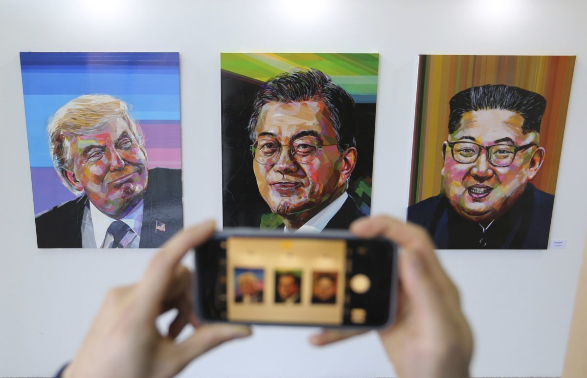 Donald Trump, Mun Če-in, Kim Čong-un