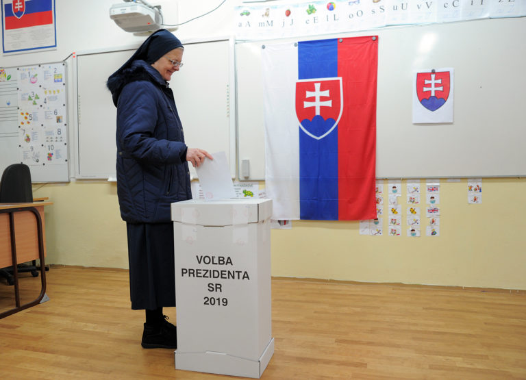 Prezidentské voľby 2019 na Slovensku: Volebný akt rehoľných sestier v Nitre