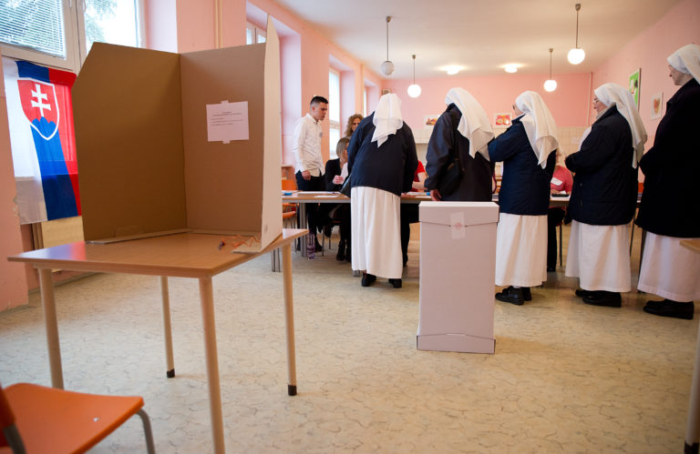 Prezidentské voľby 2019 na Slovensku: Volebný akt rehoľných sestier v Nitre