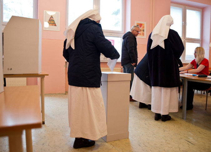 Prezidentské voľby 2019 na Slovensku: Volebný akt rehoľných sestier v Nitre