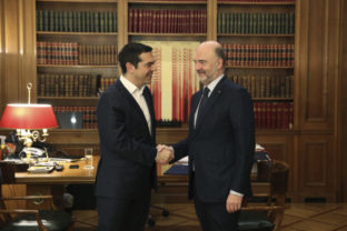 Grécko, Alexis Tsipras, Pierre Moscovici