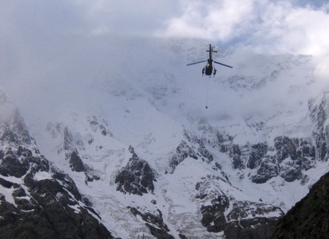 helikoptéra, Nangá Parbat
