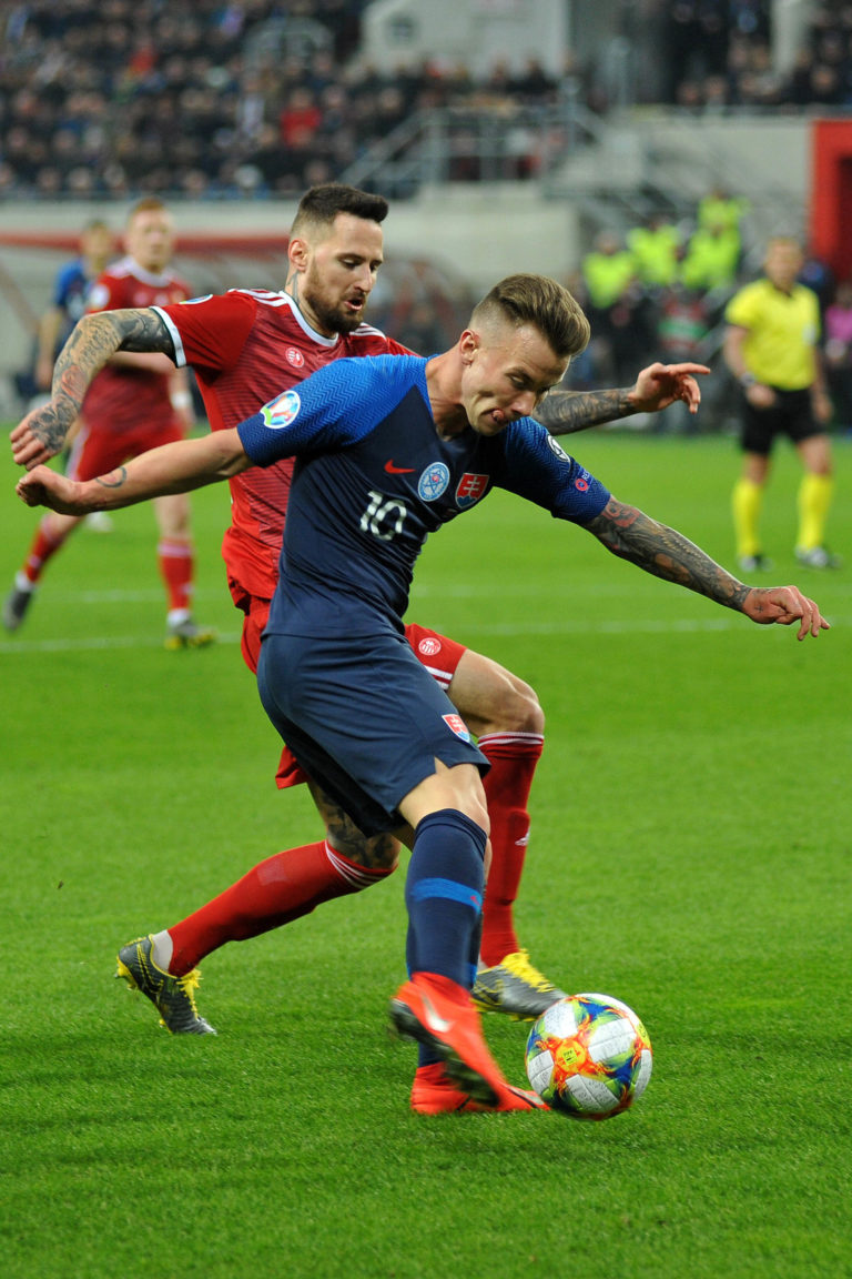 FUTBAL: Slovensko - Maďarsko (kvalifikácia o postup na ME 2020), Tamás Kádár, Albert Rusnák