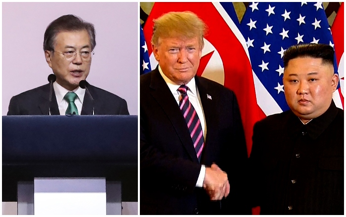 Mun Če-in, Donald Trump, Kim Čong-un