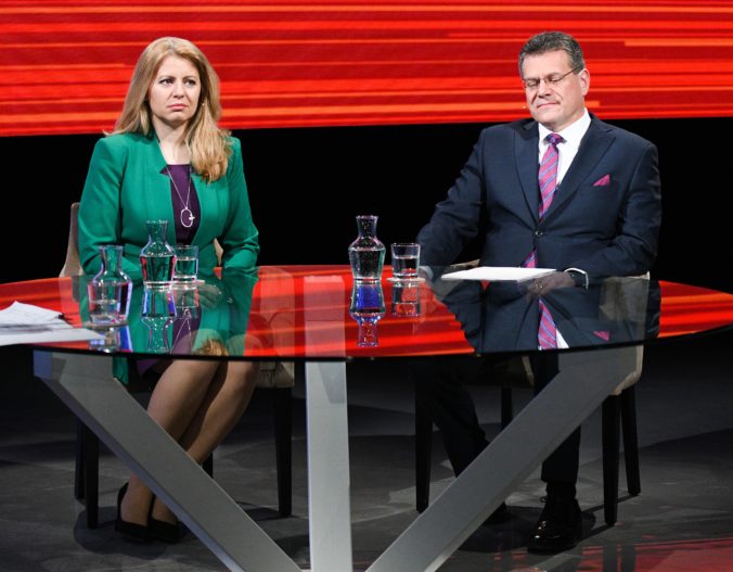 Prezidentské voľby 2019 na Slovensku, Zuzana Čaputová, Maroš Šefčovič