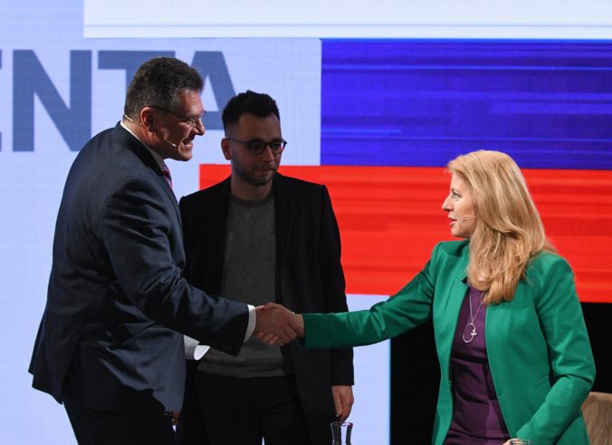 Prezidentské voľby 2019 na Slovensku, Maroš Šefčovič, Zuzana Čaputová
