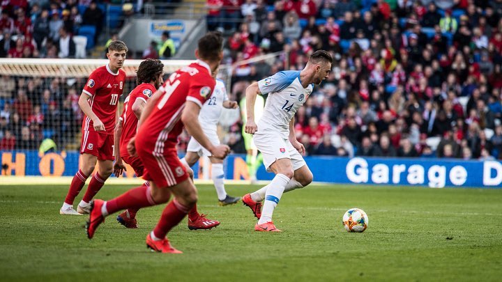 FUTBAL: Wales - Slovensko (kvalifikácia o postup na ME 2020), Milan Škriniar