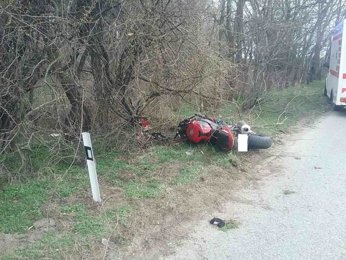 Motorka, dopravná nehoda
