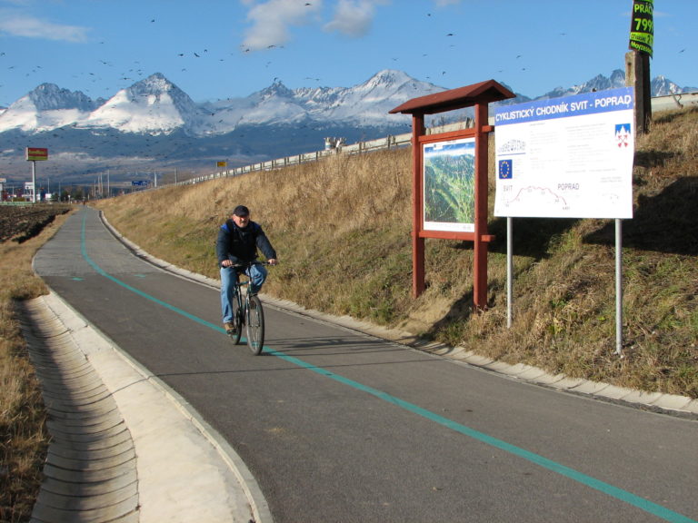Poprad, Svit, cyklochodník