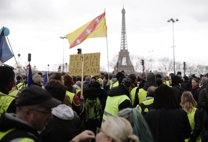 protest, žlté vesty, Paríž