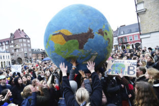 klimatické zmeny, protesty, študenti