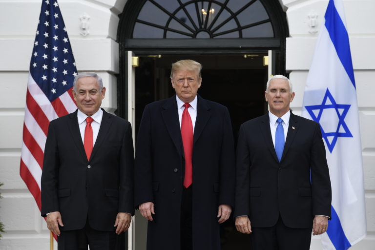 Donald Trump Benjamin Netanjahu Mike Pence