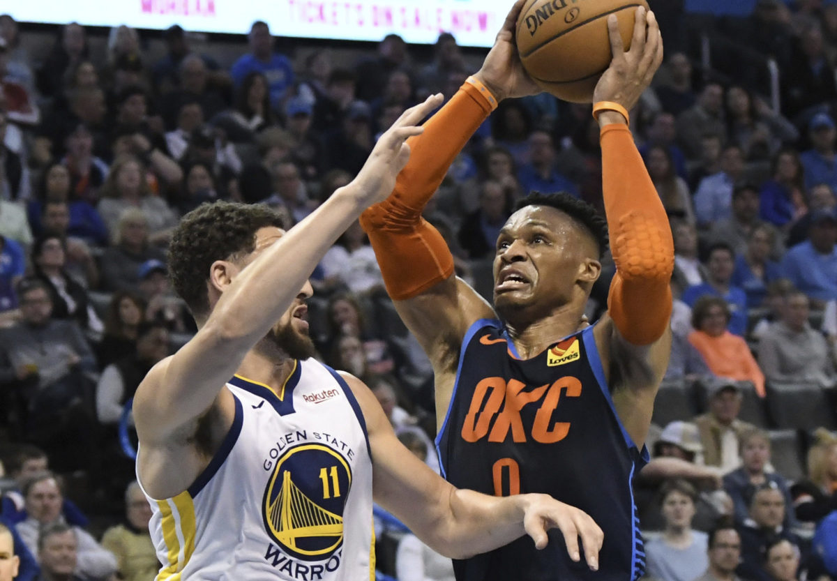 Oklahoma City, Golden State Warriors, Russel Westbrook, Klay Thompson