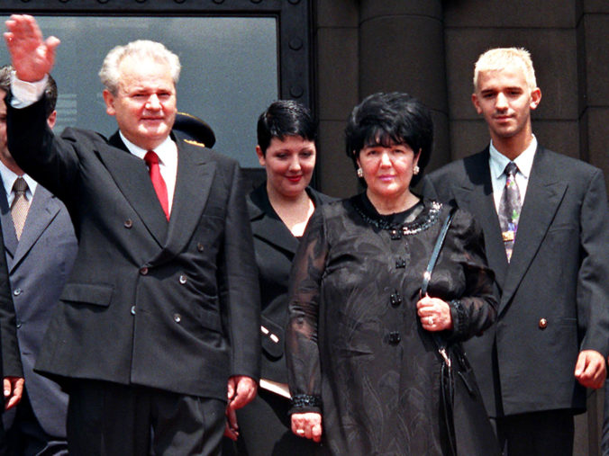 Slobodan Miloševič a jeho rodina