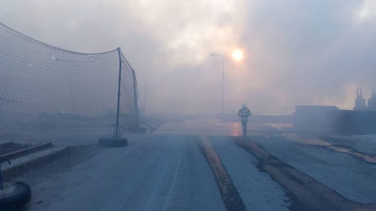 požiar, priemyselný areál Zohor