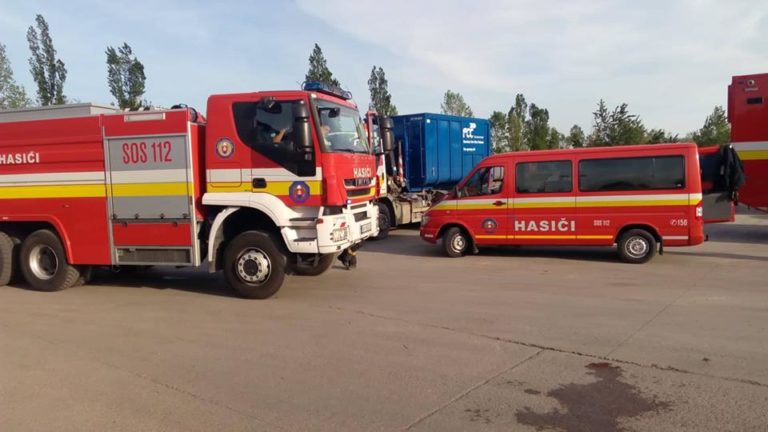 požiar, priemyselný areál Zohor