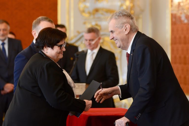 Marie Benešová, Miloš Zeman