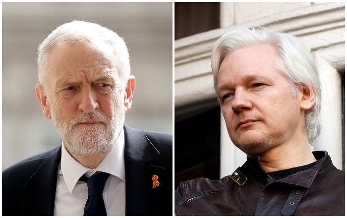 Jeremy Corbyn, Julian Assange