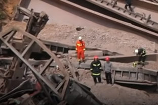 Čína, havária vlaku